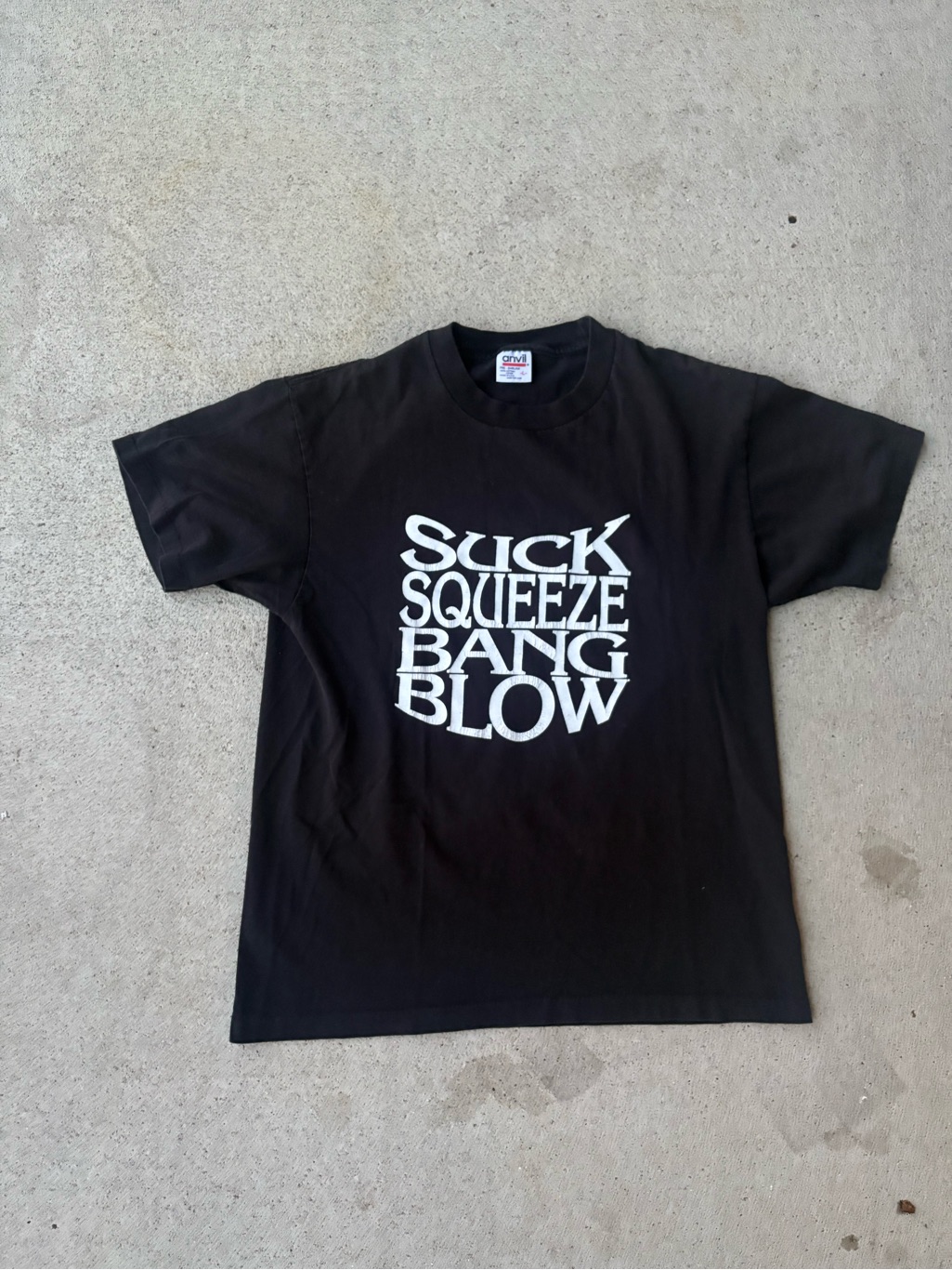 Vintage 90s Sd Cycles Hells Kitchen Nyc Suck Squeeze Bang Blow Motorcycle Shop L